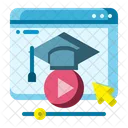 Online learning  Icône