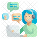 Online Learning Chat  Icon