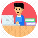 Online Class Online Learning Virtual Lecture Icon
