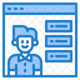 Online Learning  Icon
