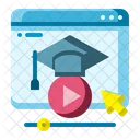 Online Learning Education Icon