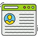 Online-Lebenslauf  Symbol
