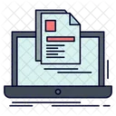 Konto Laptop Bericht Symbol