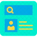 Online Lebenslauf Online Suche Lebenslauf Symbol