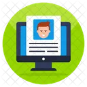 Online-Lebenslauf  Symbol