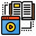 Elearning Book Lesson Icon