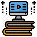 Computer Book Elearning Icon