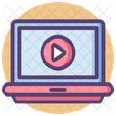 Laptop Multimedia Song Play Icon