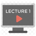 Online Lecture Video Icon