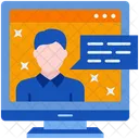 Online Lecture Online Class Online Learning Icon