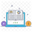 Business Book Online Lecture Online Book Icon