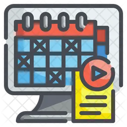 Online Lecture Timetable  Icon