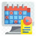 Online Lecture Timetable  Icon