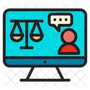 Online legal  Icon