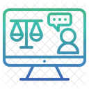 Online Legal Legal Advice Icon