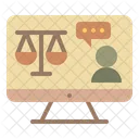 Online legal  Icon