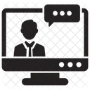 Online Nachhilfe Virtuell Symbol