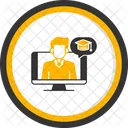 Online Lehrer Symbol Fur Lebenslanges Lernen E Learning Lehrer Virtueller Tutor Internet Lehrer Online Lehrer Fernlehrer Digitaler Padagoge Web Tutor Symbol