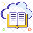 Cloud Buch Cloud Bibliothek Cloud Computing Symbol