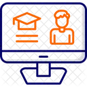 Online lernen  Symbol