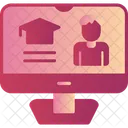 Online lernen  Symbol