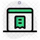 Online-Lesezeichen  Symbol