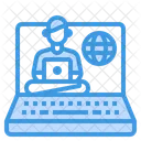 Elearning Laptop Computer Icon