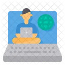 Elearning Laptop Computer Icon