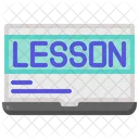 Elearning Lesson Online Icon