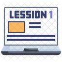 Online Lesson E Learning Online Education Icon
