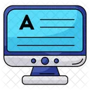 Online Course E Learning Online Learning Icon