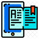 Buch Smartphone Bildung Symbol