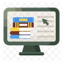 Online Library Online Bookstore Digital Library Icon