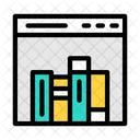 Online Library Webpage Library Icon