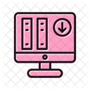 Online Library Library Online Education Icon
