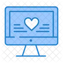 Online Liebe Online Herz Computer Icon