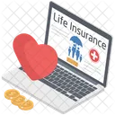 Online Life Insurance Online Life Policy Life Care Policy Icon