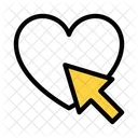 Online Like Love Click Love Icon