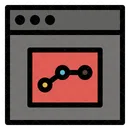 Online Line Chart  Icon