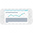 Online Line Graph  Icon