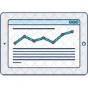 Online Line Graph Web Analysis Web Analytics Icon