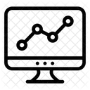 Analytik Analytisches Diagramm Online Liniendiagramm Symbol