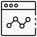 Online Liniendiagramm Online Diagramm Datenanalyse Symbol