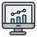 Online Liniendiagramm Computer Diagramm Symbol