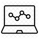 Online Liniendiagramm Online Analyse Online Statistik Symbol