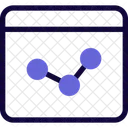 Online-Liniendiagramm  Symbol