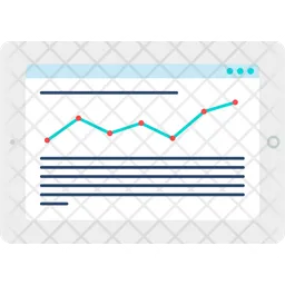 Online-Liniendiagramm  Symbol