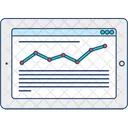 Online Liniendiagramm Webanalyse Web Analytics Symbol