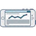 Online-Liniendiagramm  Symbol