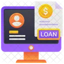 Online Loan Paper  Icon